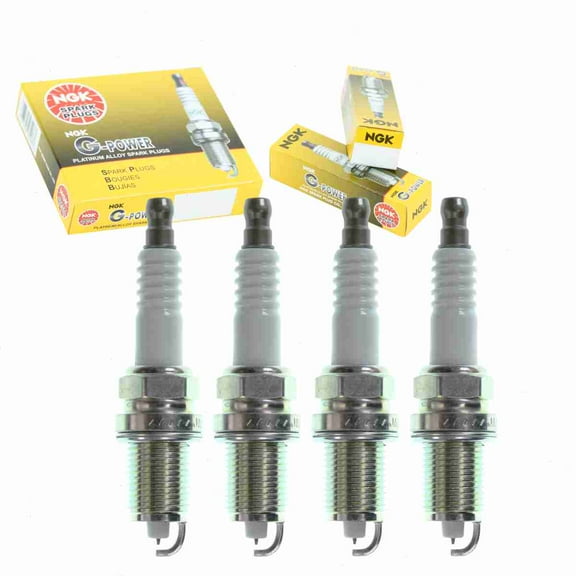 4 pc NGK G-Power Spark Plugs compatible with Dodge Caliber 1.8L 2.0L 2.4L L4 2007-2012