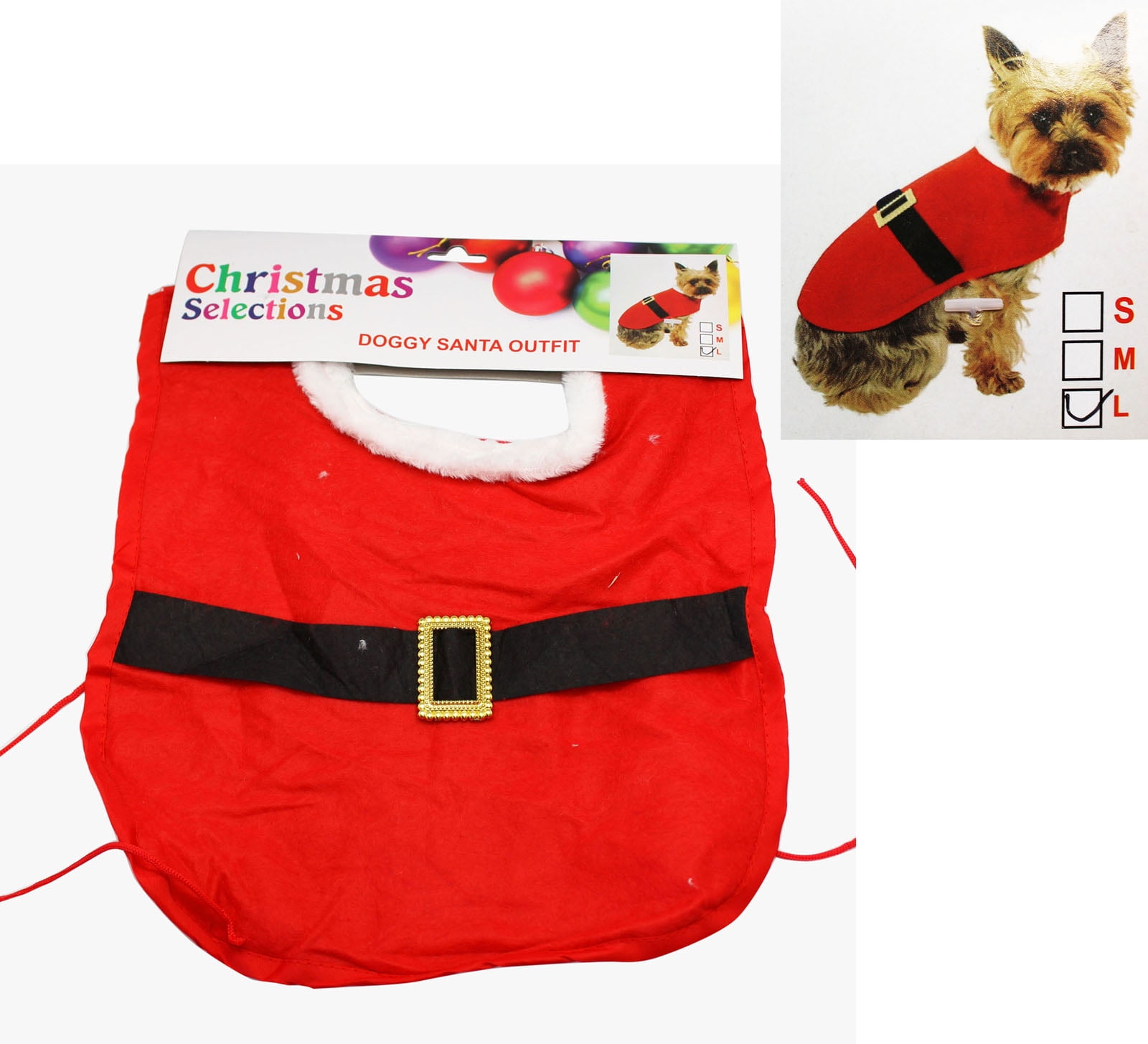 Christmas Selections Doggy Santa Outfit (Small Dogs)