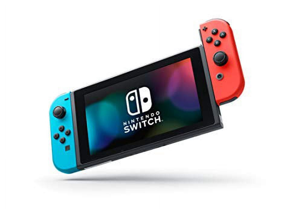 Nintendo Switch with Neon Blue and Neon Red Joy-Con - Game console - Full  HD - black, neon red, neon blue - Super Mario Bros. U Deluxe