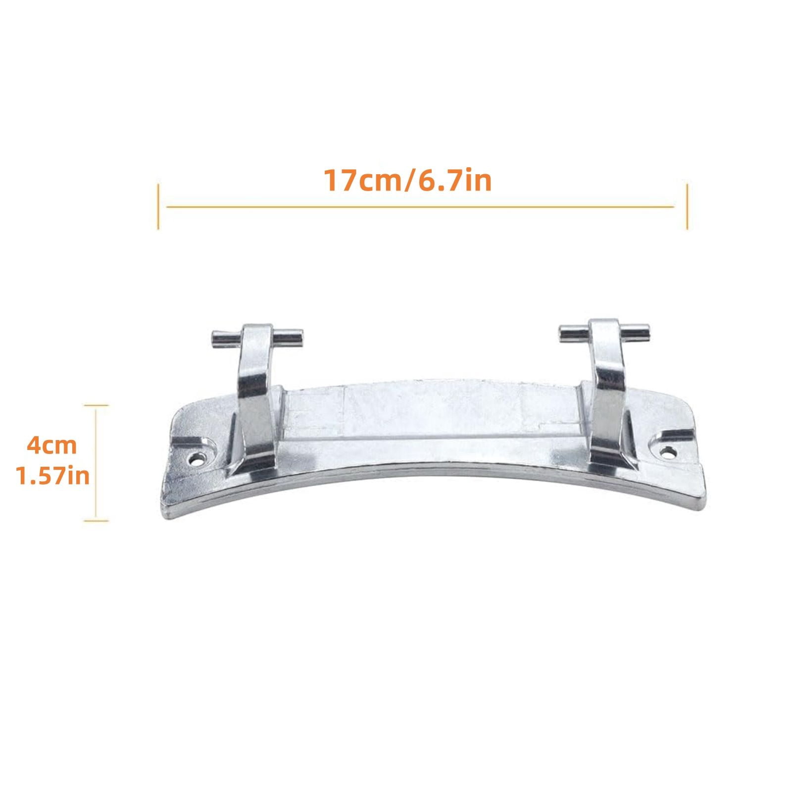 CSYANXING Washer Dryer Door Hinge Durable Metal Construction Smooth Operation Silver Tone Easy Laundry Loading & Unloading Appliance Part