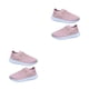 thumbnail image 2 of Guardurnaity Zapatillas planas de malla, zapatos con cristales ostentosos, zapatillas deportivas informales, parte inferior transpirable para correr Rosa treinta y nueve 2piezas, 2 of 6