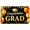 2A, variant on Black Background Graduation Banner with Golden Balloons Star Decors Congratulations Grad Party Supplies Photography Props Backdrop Decoration