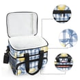 thumbnail image 6 of FORMRS Insulated Cooler Bag 24 Cans Capacity Soft Leakproof Lunch Box with Side Pockets, Light Lemon, 6 of 7