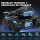 thumbnail image 2 of Carro Juguete Tanque Control Remoto Gestos Lanza Balas Gel Azul Xtellar azul, 2 of 4