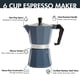thumbnail image 5 of Cafetera y espresso Primula Classic con estufa, 6 tazas, color azul, 5 of 6