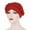 Red, variant on MSJUHEG Braid Turban Cap Twisted Braid Hat Braid Head Wrap for Women Braid Hat Ruffle Cancer Chemo Beanie Turban Wrap Cap Hats for Women Fascinators Hats for Women Polyester 1PC Hat Black One Size