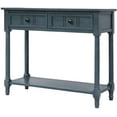 thumbnail image 6 of Console Table Traditional Sofa Table with 2 Drawers and Bottom Storage Shelf, 6 of 7