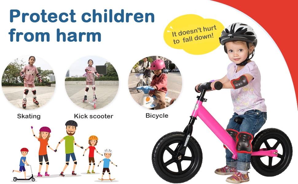 Bosoner Kids Protective Gear Set Knee Pads for Kids 315 Years Toddler