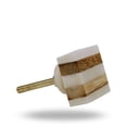 thumbnail image 5 of Set of Six Striped square Bone Knobs by Trinca-Ferro, 5 of 7