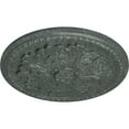 thumbnail image 3 of Ekena Millwork 16 7/8"OD x 1 1/2"P Swindon Ceiling Medallion (Fits Canopies up to 2 7/8"), Hand-Painted Athenian Green Crackle, 3 of 6