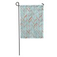 thumbnail image 1 of JSDART Orange Abstract Creative Herringbone Pattern Perfectly Composition Purposes Blue Angle Garden Flag Decorative Flag House Banner 12x18 inch, 1 of 2
