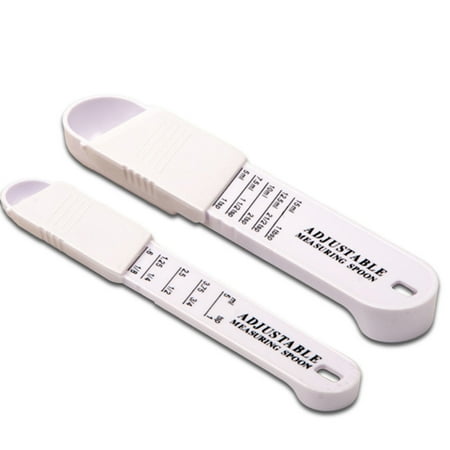 

50set of 2 Pieces Measuring Spoons Kitchen Adjustable Measuring Tool Home Bakery Seasoning Measurement Gadget