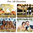 thumbnail image 6 of 200 Pack Champagne Flutes Plastic, 4.5 oz Gold Glitter Plastic Disposable Stemware, 6 of 6