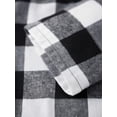 thumbnail image 6 of AceBaby Christmas Family Pajamas Matching Set, Long Sleeve Shirt with Pants Black Plaid Sleepwear Loungewear for Man/Woman/Kid/Dog, 6 of 10