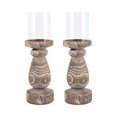 thumbnail image 2 of ELK Lighting Timberline Ashwood Pillar Candle Holder, 2 of 2