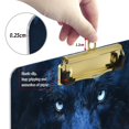 thumbnail image 4 of Wobogo Raven Wolf in The Moonlight Acrylic A4 Clipboards Gold Clip Stardard Size 9×12.5in Office Decorative for Students Workers, 4 of 10