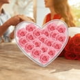 thumbnail image 4 of KAKOWELY Caja de flores transparente con forma de corazón, caja de flores preservadas, caja de embalaje de flores, 4 of 5