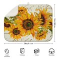 thumbnail image 2 of Microfibre Drying Mat for Kitchen Sunflower Colorful Floral Dish Drying Drainer Mat Absorbent Drying Mat Washing Up for Glass, Plate & Cup 18inch X 24inch, 2 of 5