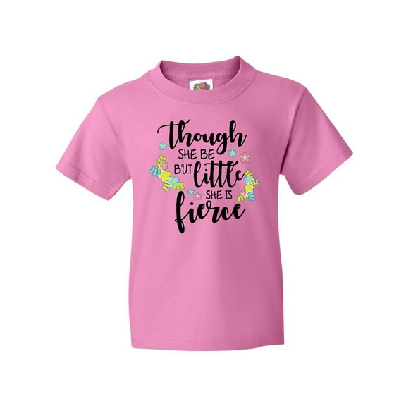 Inktastic Though She Be but Little She is Fierce Shakespeare Youth T-Shirt