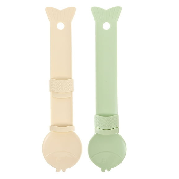ibasenice Cat Food Spoon Cat Treat Feeder Spoon Abs 2Pcs