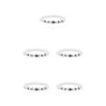 thumbnail image 1 of Justharion Unique Eye-catching Beaded Bracelets For Individual Style Easy Matching porcelain white 5Set, 1 of 6