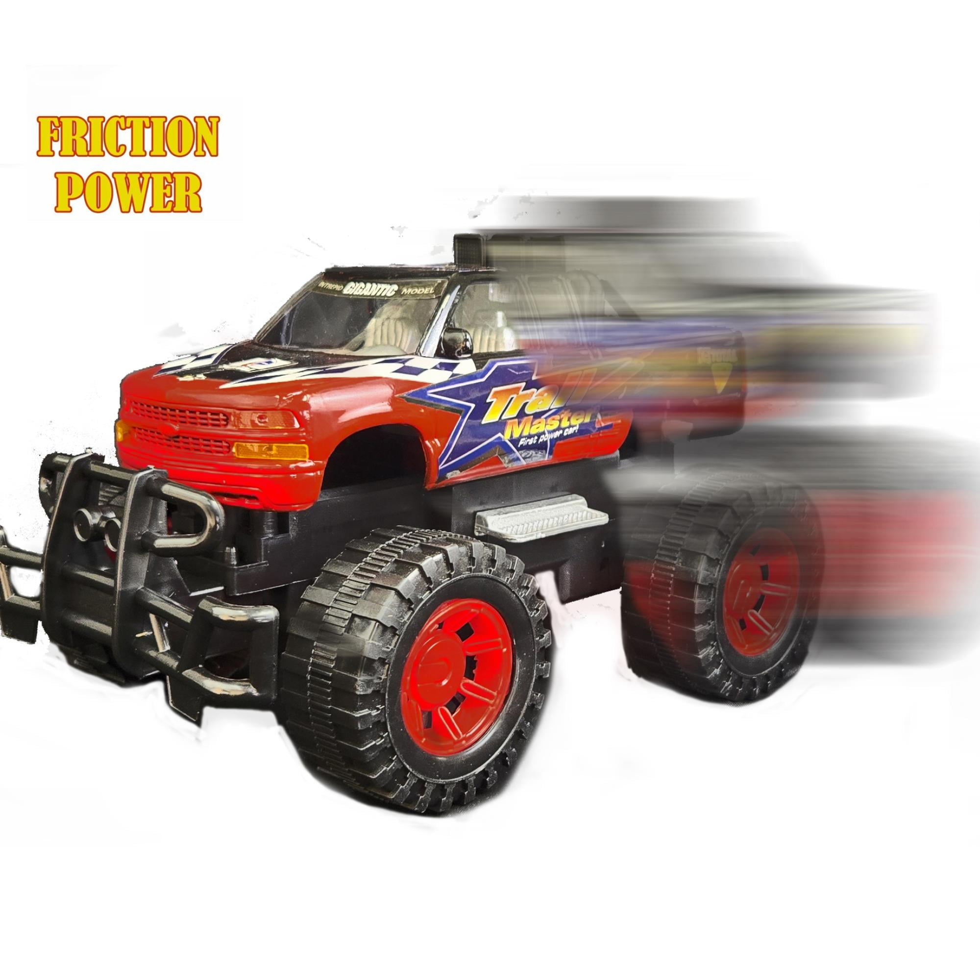 Speed Max King Friction-Powered Toy Truck with Speed Boat & Trailer – Play Vehicle Set