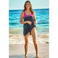 thumbnail image 4 of Swim 365 Women's Plus Size Two-Piece Colorblock Swim Dress, 4 of 4
