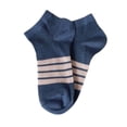 thumbnail image 3 of Set de Calcetines cortos MUYTU para hombre 5 pares colores lisos y rayas Unitalla, 3 of 5