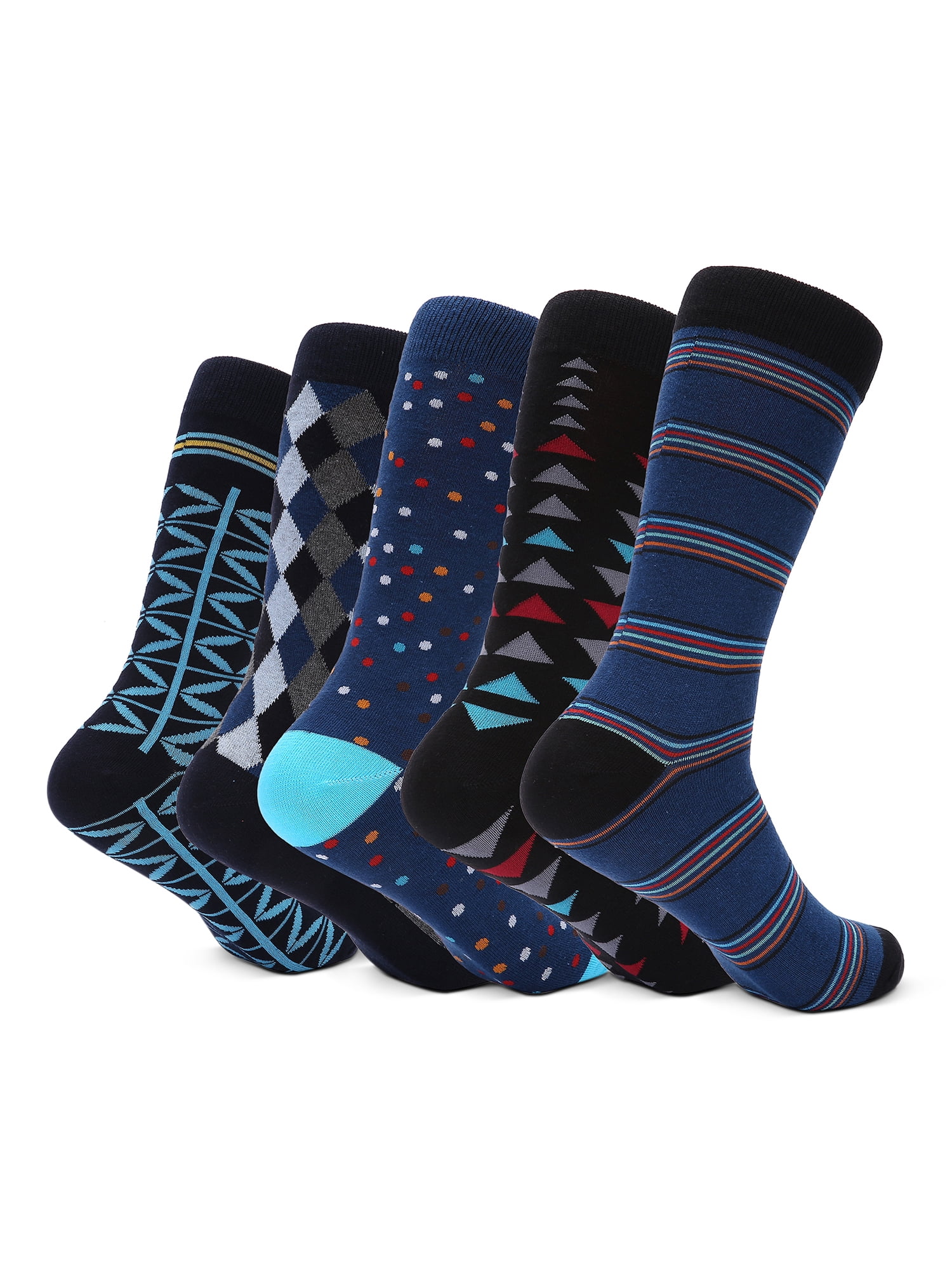 blue dress socks amazon Men's Navy Blue Socks TieMart main image 0