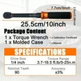 thumbnail image 2 of 1/4 Inch Torque Wrench, 3.7-18.5ft.lb/5-25n.m Mechanical Dual Range Scales, Dual-Direction Adjustable Preset Torque Wrench for Bike Maintenance, 2 of 6