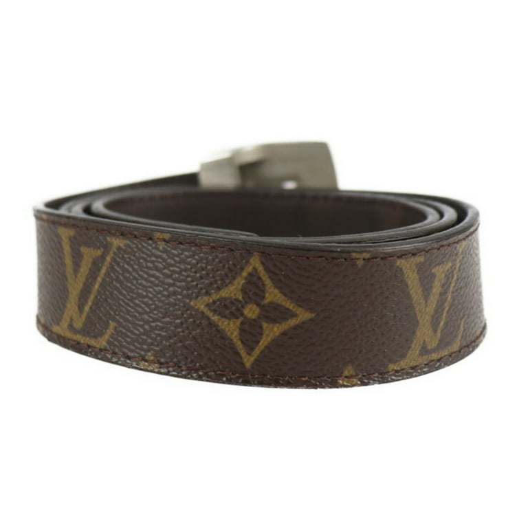 Louis Vuitton - Authenticated LV Circle Belt - Leather Brown for Men, Very Good Condition