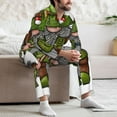 thumbnail image 6 of KLL Fishing Gnome Sleepwear Mens Flannel Pajamas,Long Cotton Pj Set, 6 of 7