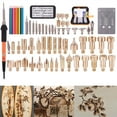 thumbnail image 4 of Wood Burning Kit, 71 Pieces Wood Burning Tool with Adjustable Temperature 200-420°C, Professional Wood Burner Pen for Embossing Carving Soldering, 4 of 9
