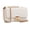 882White, variant on White Mini Clutch Purse With Gold Chain Strap - Cream Small Quilted Bag for Women With Twist Lock Diamond Pattern - Trendy Hand Bag 2024 Cocktail Purse Fashion
