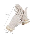 thumbnail image 6 of dianhelloya Wedding Gloves See-through Thin Lace Leopard Print Hollow Out Decorate Shirring Vintage Breathable Prom Gloves for Dating 1 Pair Khaki, 6 of 8