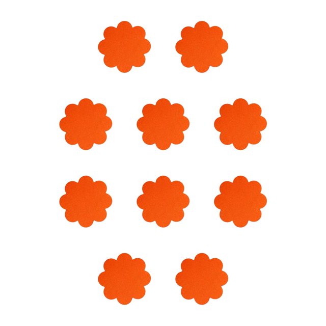 Matsuzay Alfombrilla multifuncional reutilizable para plantas, permeabilidad al aire, almohadillas de filtro de riego, herramientas de cojín Naranja 10Conjunto