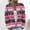 #(Christmas)Hot Pink, variant on Coorders Women Open Front Cardigan Sweaters,Christmas Long Sleeve Cable Knit Button Down Jacket Tops,Women's Plus Red,Size M