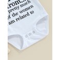 thumbnail image 6 of Bagilaanoe Newborn Baby Girl Boy Summer Rompers Letter Print Short Sleeve Bodysuits 6M 12M 18M 24M Infant Casual One Piece Short Jumpsuit, 6 of 8