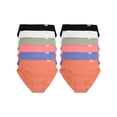 thumbnail image 5 of Angelina Cotton Bikini Panties with Flower Embroidery (12-Pack), 5 of 6