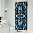thumbnail image 2 of Boho Contemporary Geometric Modern Elegant Shower Curtains Heavy Duty Polyester Bathroom Shower Curtain Sets Decor Unique Bath Decor 36" W X 72" L with 7 Hooks, 2 of 4