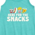 thumbnail image 2 of Instant Message - Here For The Snacks - Toddler & Youth Girls A-line Dress, 2 of 5
