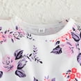 thumbnail image 4 of Bodycon Toddler Girls Dress Fly Sleeve Sweet Floral Cute Prints Tulle Princess Dance Trendy Fit Clothes Elegant Beautiful Dailywear Lovely New Dresses, 4 of 5