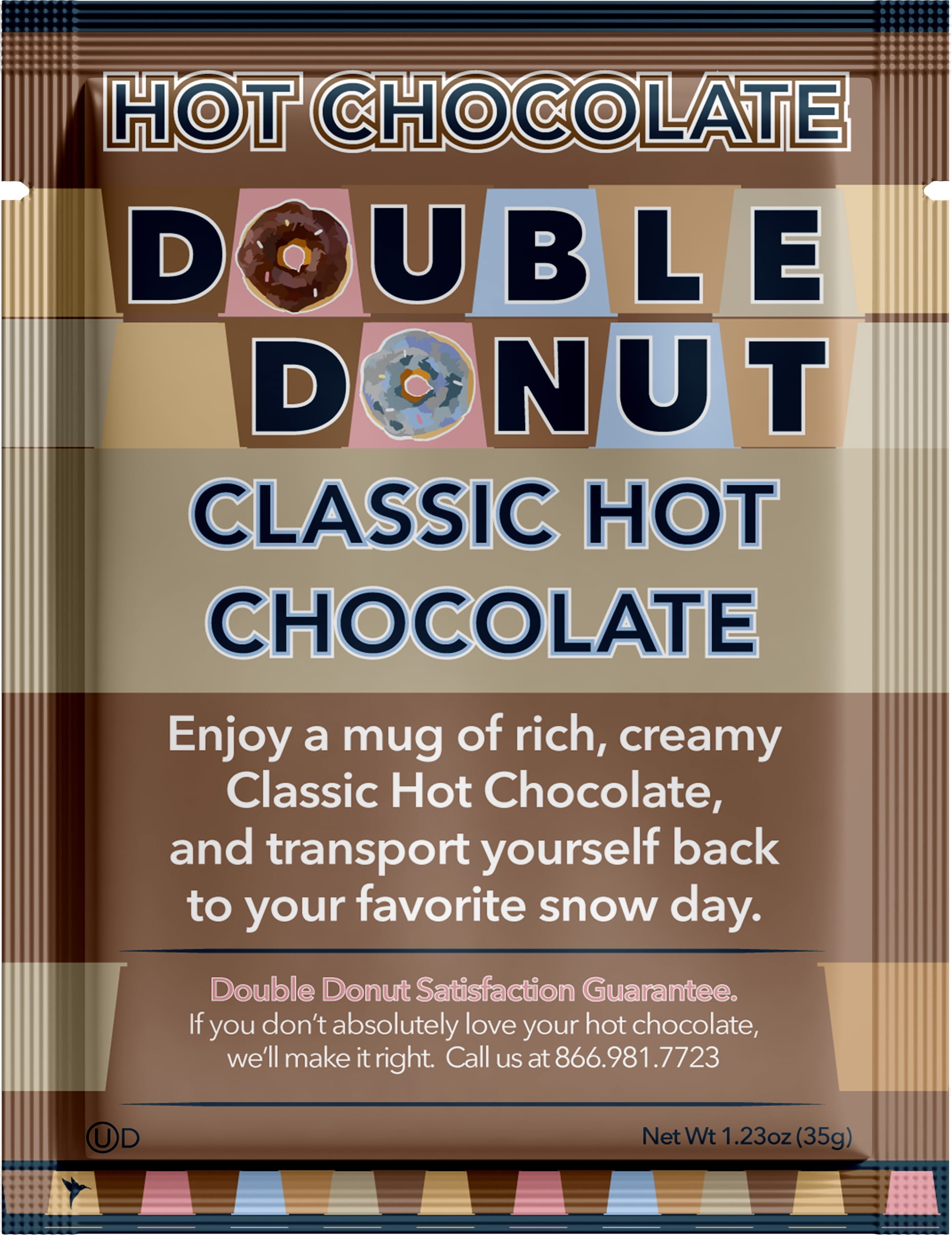 Double Donut Hot Chocolate, Classic Hot Chocolate, Hot Chocolate Packets, Hot Cocoa Mix, 32 Count