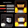 thumbnail image 2 of Luz de trabajo luminosa LED de tres lados, luz de circulación diurna luminosa lateral, foco Wrangler, luz modificada todoterreno WD.WDQZL Cocina, 2 of 5