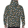 thumbnail image 7 of Wukai Paw Animal Print Men Hoodies Fleece Sweatshirts Long Sleeve Sweaters Pullover Fall Outfits Winter Clothes-Large, 7 of 7