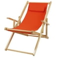 thumbnail image 2 of Sling Chair Natural Frame-Orange Canvas, 2 of 9