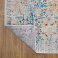 thumbnail image 6 of LR Home Floral Woven Indoor Outdoor Rug, Multi / Gray, 2 ft. x 3 ft., 6 of 9