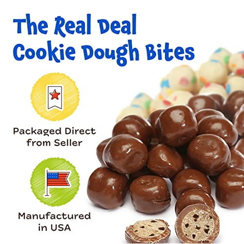 Cookie Dough Bites - Chocolate Chip - Chocolate-Covered Edible Cookie Dough  Bites - Egg-Free Edible Cookie Dough Candy - 12 Count (3.1 oz each) :  Grocery & Gourmet Food 