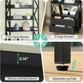 thumbnail image 5 of Tribesigns Bookshelf with Drawers, 70.8" Modern Bookcase with 2 Drawers, 5 Shelf Open Shelf for Living Room, Bedroom, Home, Office (Black, 1pc), 5 of 5