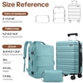 thumbnail image 6 of MIUSSE Luggage Sets 3 Piece, 20 Inch Carry On Luggage with Wheels, 100% PC Hardshell Suitcase with TSA Lock, Carry On Suitcases Airline Approved With Travel Backpack for Men Women, 6 of 7